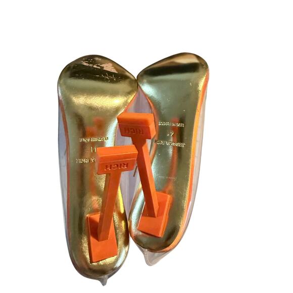 Jessica Rich So Fancy PVC Transparent Stilettos, Orange, EU Size 41, NWT - Picture 5 of 9